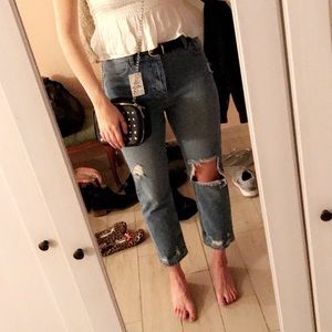 Ripped mom jeans